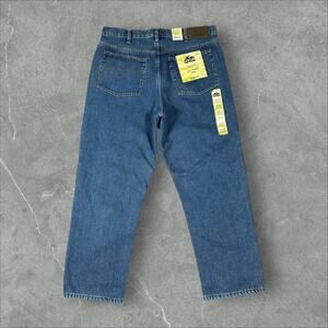 NWT Old Mill Fleece Lined Blanket Mens Size 36x30 Medium Wash Blue Denim Jeans